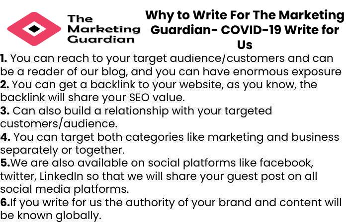 Why to Write For The Marketing Guardian- COVID-19 Write for Us