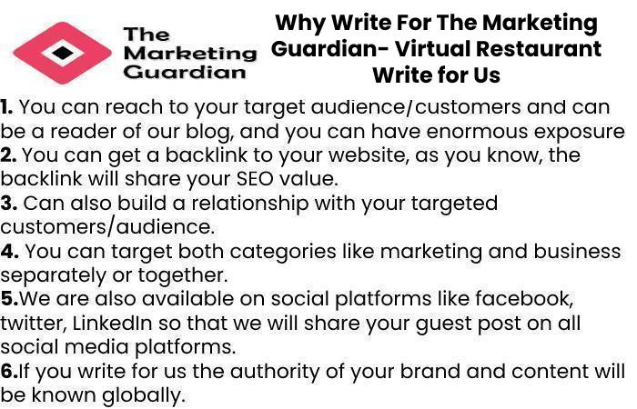 Why Write For The Marketing Guardian- Virtual Restaurant Write for Us