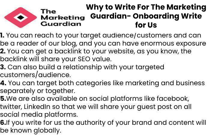 Why to Write For The Marketing Guardian- Onboarding Write for Us