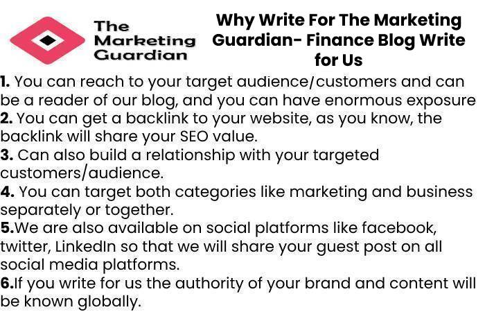 Why Write For The Marketing Guardian- Finance Blog Write for Us