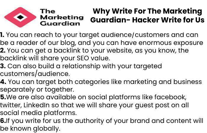 Why Write For The Marketing Guardian- Hacker Write for Us