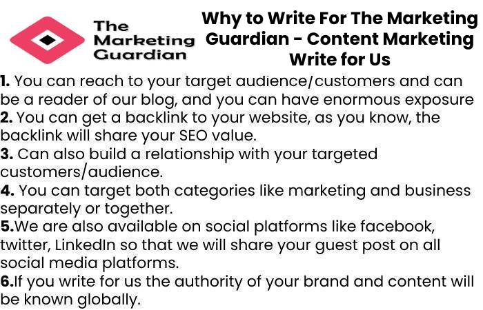 Why to Write For The Marketing Guardian - Content Marketing Write for Us
