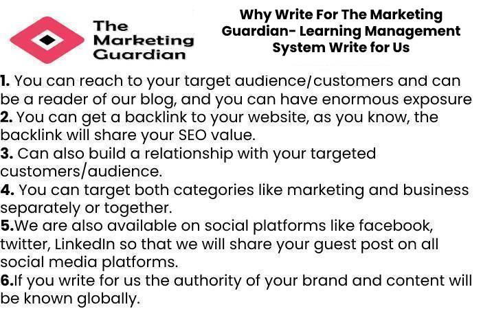 Why Write For The Marketing Guardian- Learning Management System Write for Us