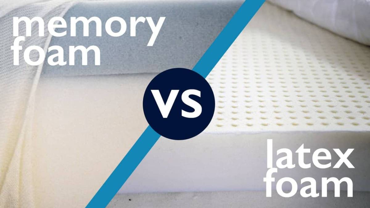 Pointing Out The Differences Between Latex Vs Memory Foam Mattress