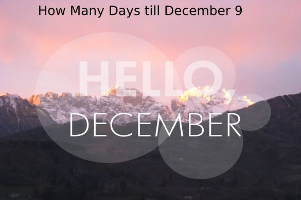 how many days till december 9