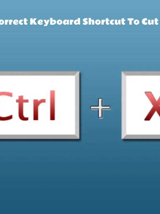 What Is The Correct Keyboard Shortcut To Cut A Cell Value