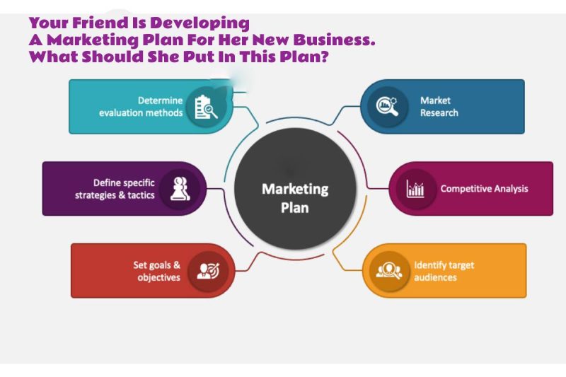 Your Friend Is Developing A Marketing Plan For Her New Business. What Should She Put In This Plan_