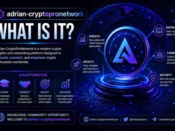 Person reviewing cryptocurrency content on a laptop