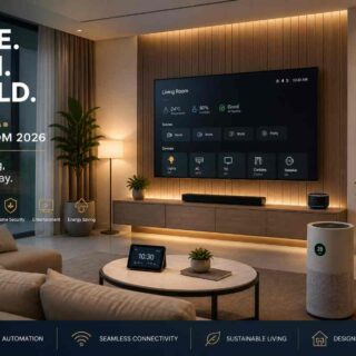Indian home with smart lighting and voice assistant controlled via smartphone app